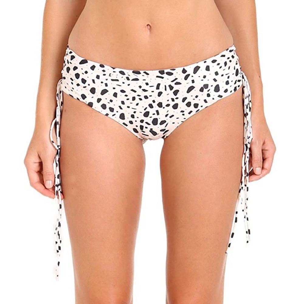 Aila Blue Shade Bikini Bottom in Sandstone